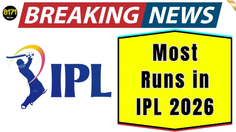 Most Runs in IPL 2026